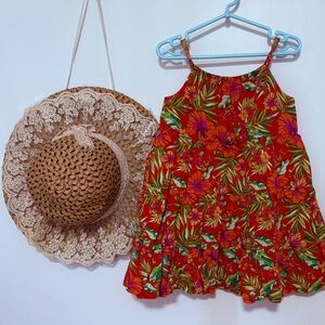 Wonder Nation Red Floral Kids Dress